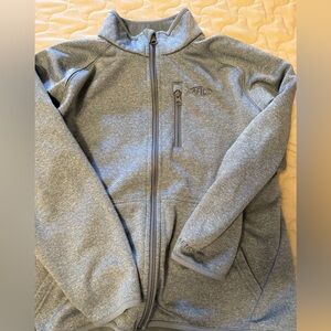 AFTCO Light Gray Full-Zip Hoodie